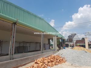 Cửa cuốn cửa kéo công nghệ đức cho kiốt tại vĩnh lộc